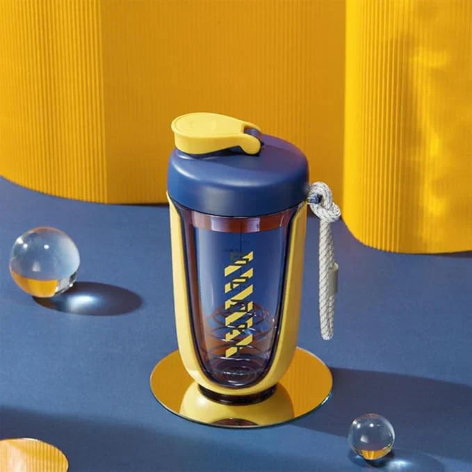 LORDEX Qavi Premium Rope-Handle Shaker Bottle